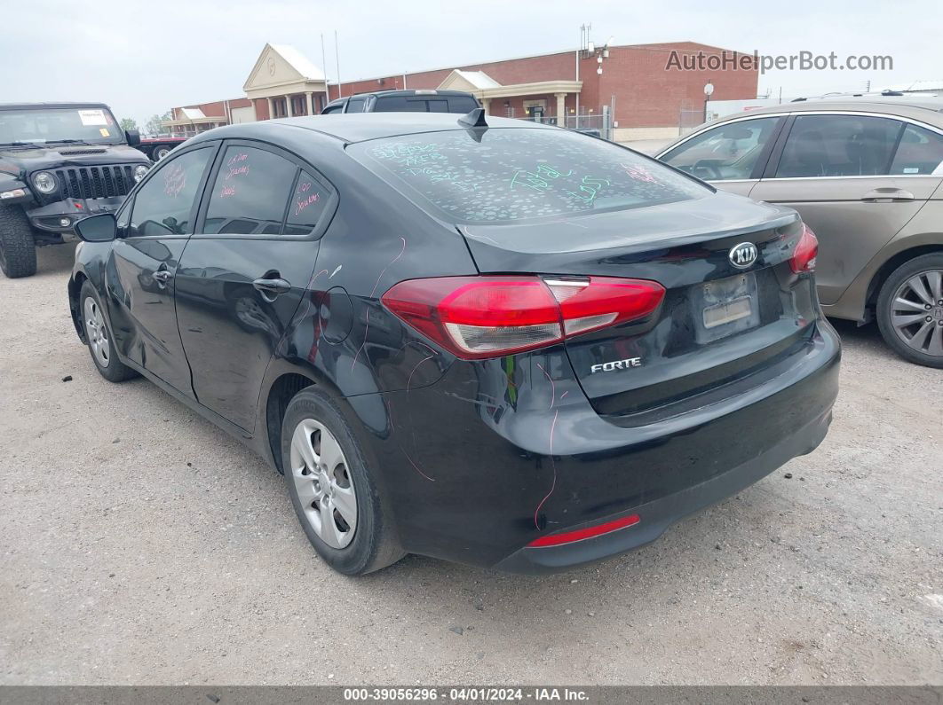 2017 Kia Forte Lx Black vin: 3KPFK4A7XHE066601