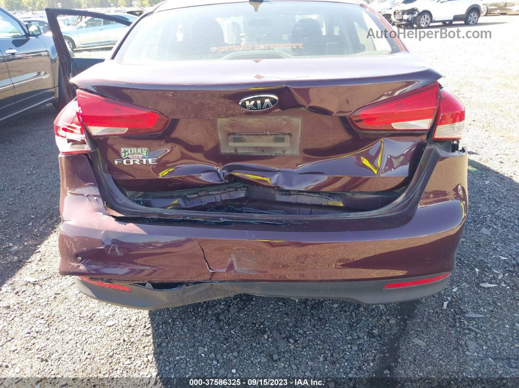 2017 Kia Forte Lx Темно-бордовый vin: 3KPFK4A7XHE082488