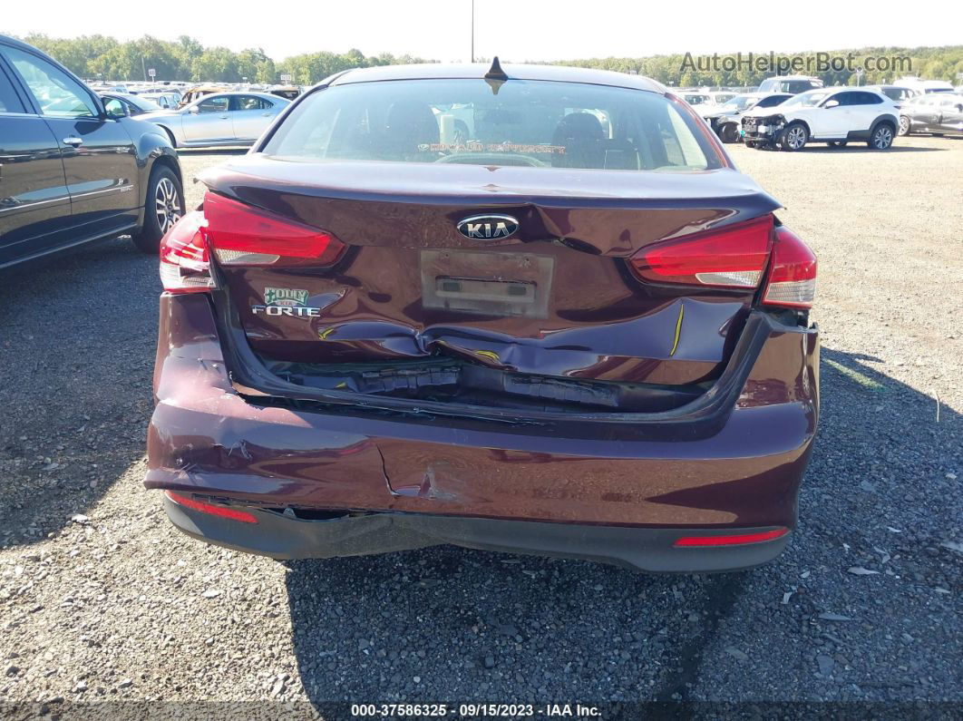 2017 Kia Forte Lx Темно-бордовый vin: 3KPFK4A7XHE082488