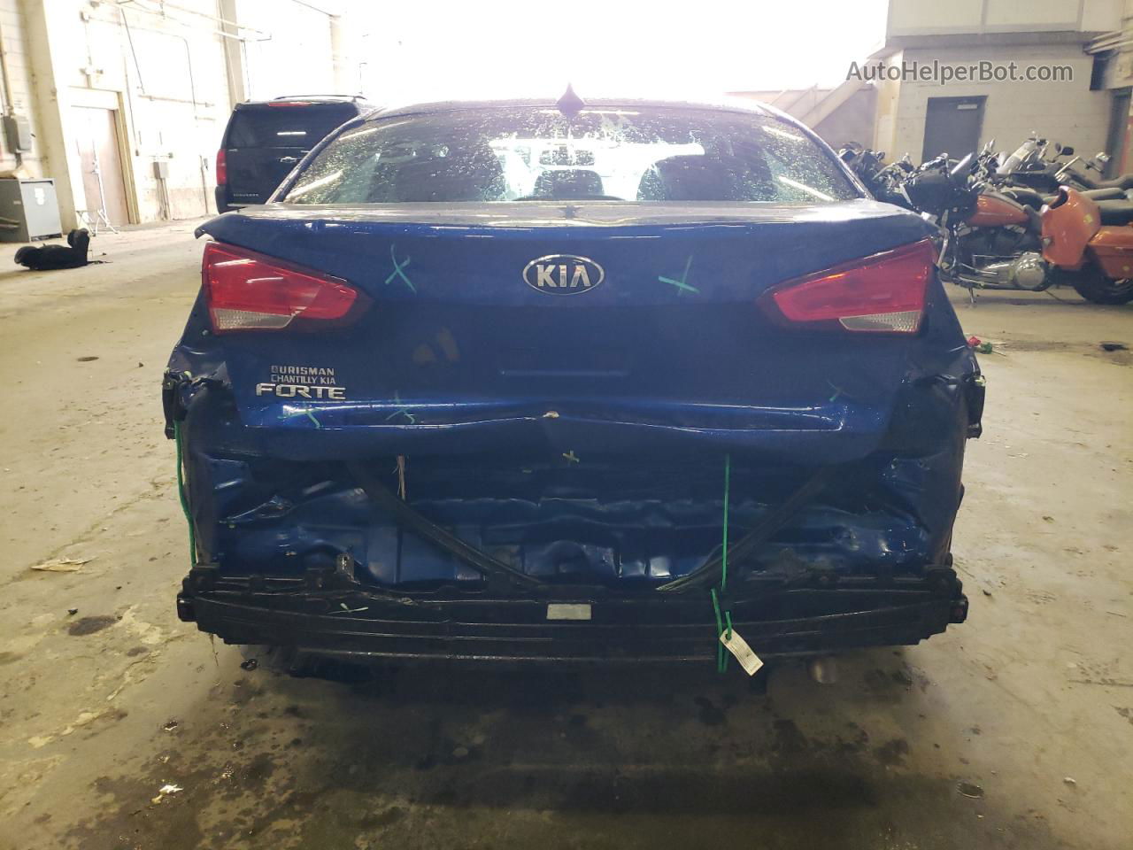 2017 Kia Forte Lx Синий vin: 3KPFK4A7XHE083575