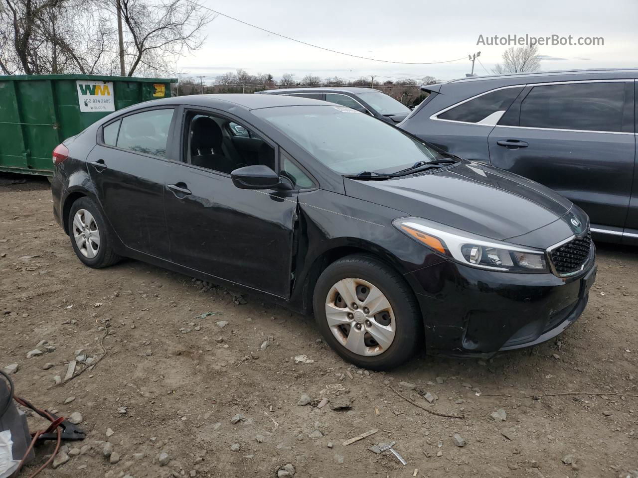 2017 Kia Forte Lx Black vin: 3KPFK4A7XHE086363