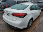 2017 Kia Forte Lx White vin: 3KPFK4A7XHE097783