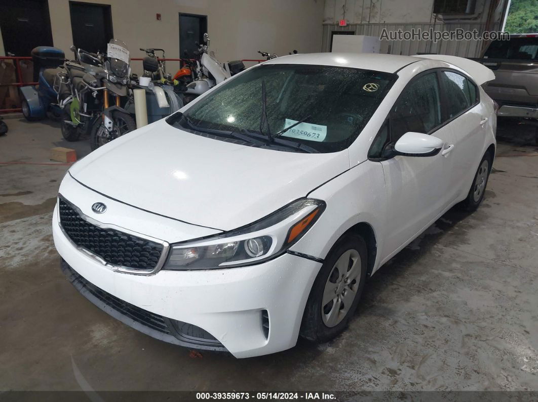 2017 Kia Forte Lx White vin: 3KPFK4A7XHE099307