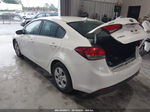 2017 Kia Forte Lx White vin: 3KPFK4A7XHE099307