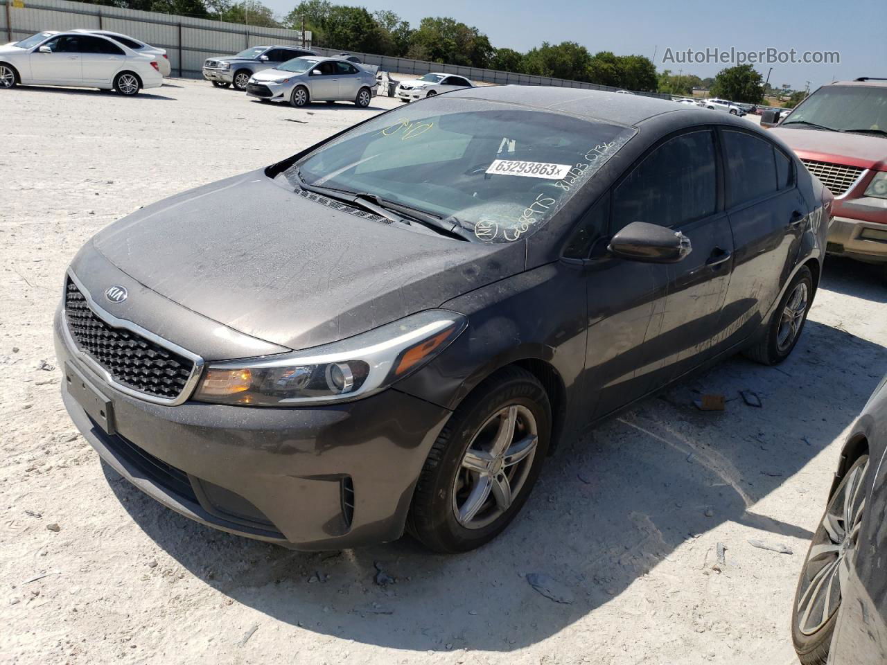 2017 Kia Forte Lx Brown vin: 3KPFK4A7XHE160736