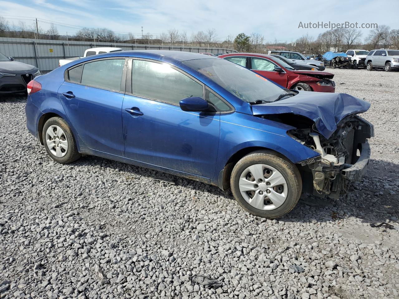 2018 Kia Forte Lx Blue vin: 3KPFK4A7XJE200609