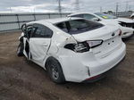 2018 Kia Forte Lx White vin: 3KPFK4A7XJE229768