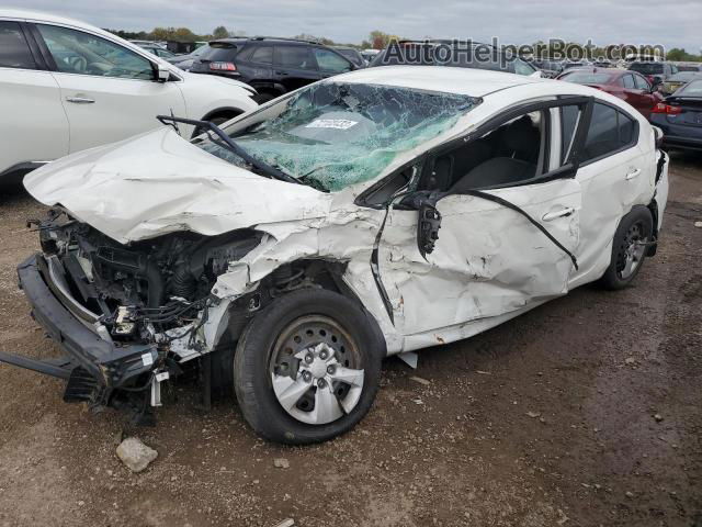 2018 Kia Forte Lx White vin: 3KPFK4A7XJE229768