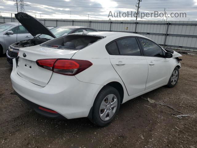 2018 Kia Forte Lx White vin: 3KPFK4A7XJE229768