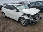 2018 Kia Forte Lx White vin: 3KPFK4A7XJE229768