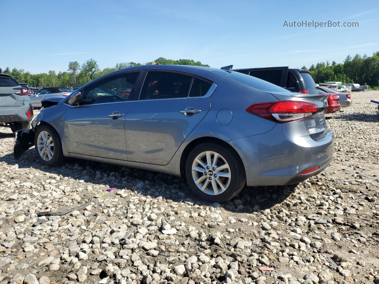 2017 Kia Forte Lx Gray vin: 3KPFL4A70HE033281