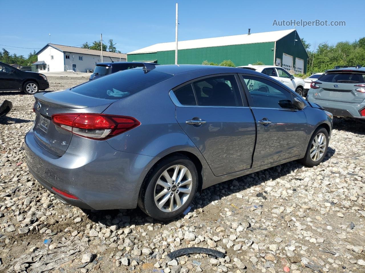 2017 Kia Forte Lx Gray vin: 3KPFL4A70HE033281