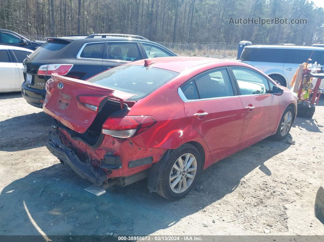 2017 Kia Forte S Red vin: 3KPFL4A70HE039856