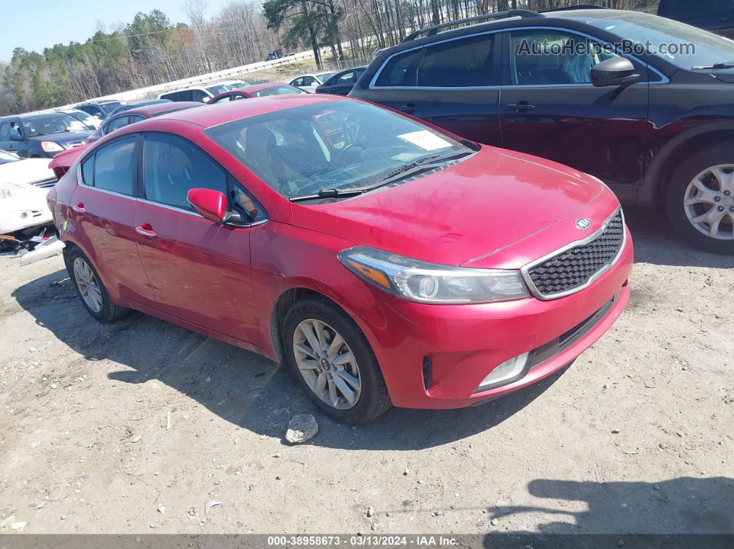 2017 Kia Forte S Red vin: 3KPFL4A70HE039856