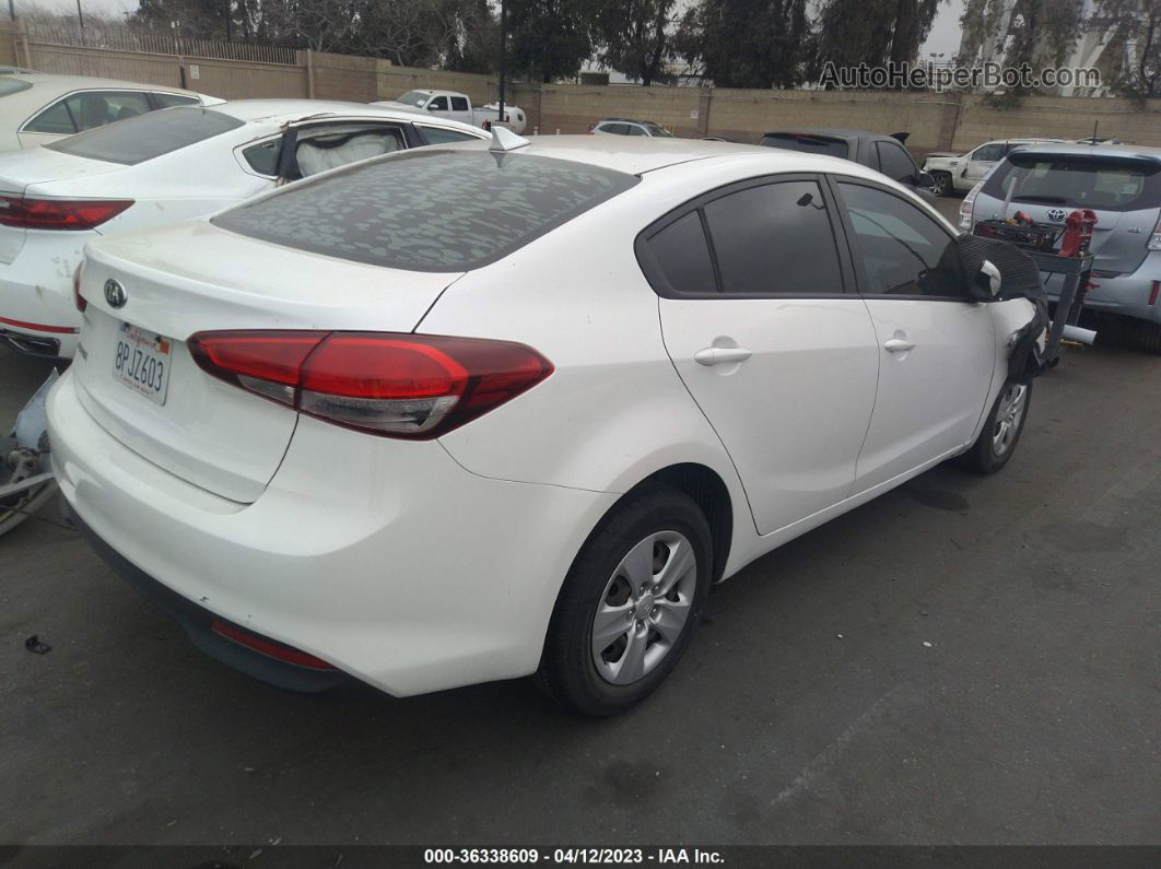 2017 Kia Forte Lx White vin: 3KPFL4A70HE086059