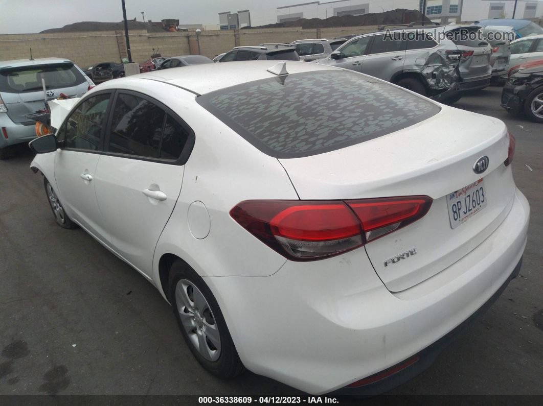 2017 Kia Forte Lx White vin: 3KPFL4A70HE086059