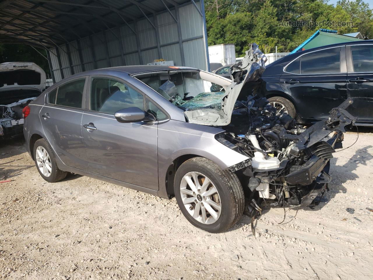 2017 Kia Forte Lx Blue vin: 3KPFL4A70HE122042