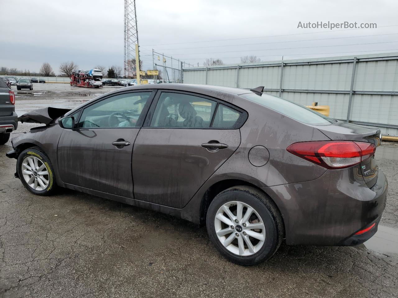 2017 Kia Forte Lx Brown vin: 3KPFL4A70HE131937