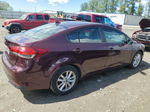 2017 Kia Forte Lx Maroon vin: 3KPFL4A70HE132540