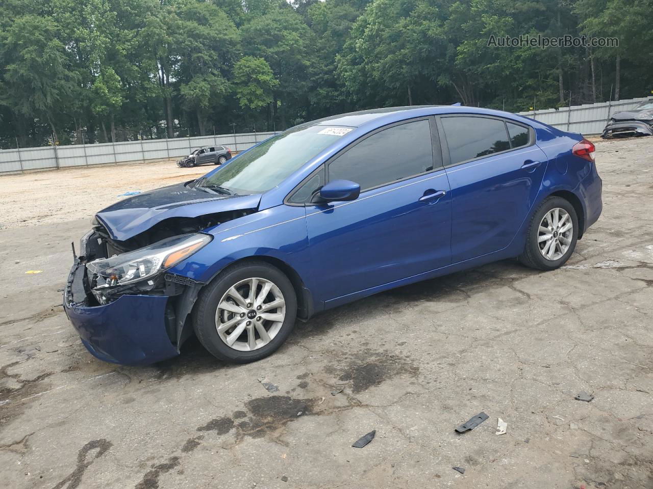 2017 Kia Forte Lx Blue vin: 3KPFL4A70HE135812