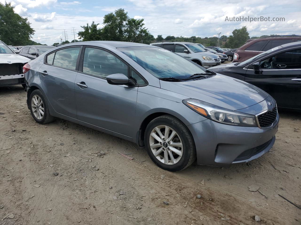 2017 Kia Forte Lx Gray vin: 3KPFL4A71HE039316