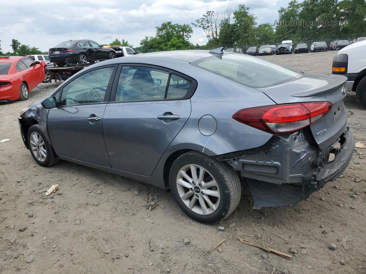 2017 Kia Forte Lx Gray vin: 3KPFL4A71HE039316