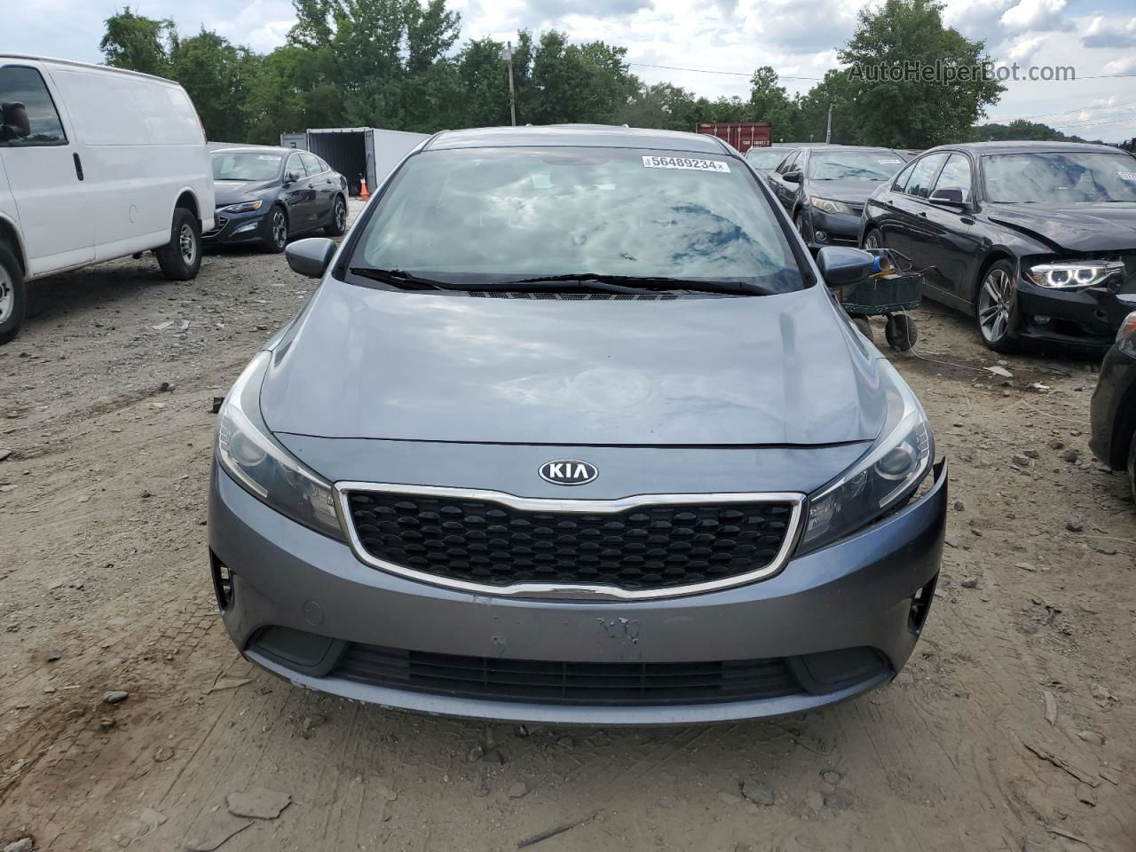 2017 Kia Forte Lx Gray vin: 3KPFL4A71HE039316