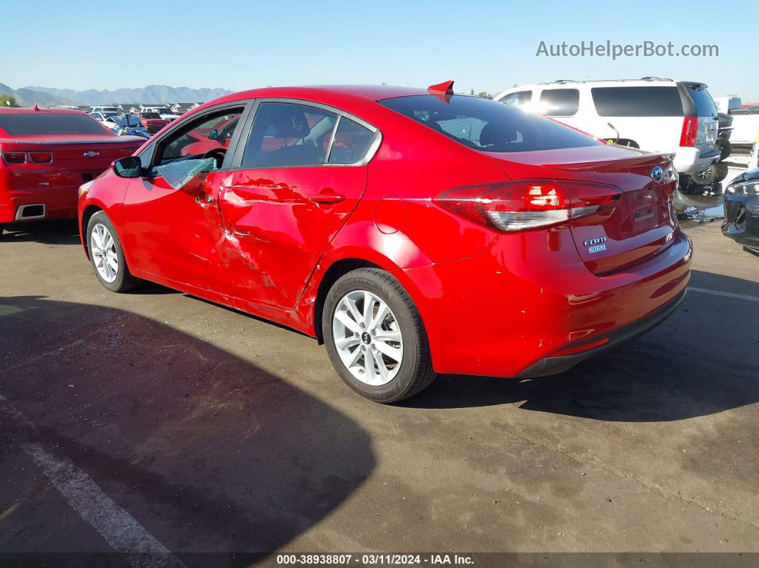 2017 Kia Forte S Red vin: 3KPFL4A71HE049585