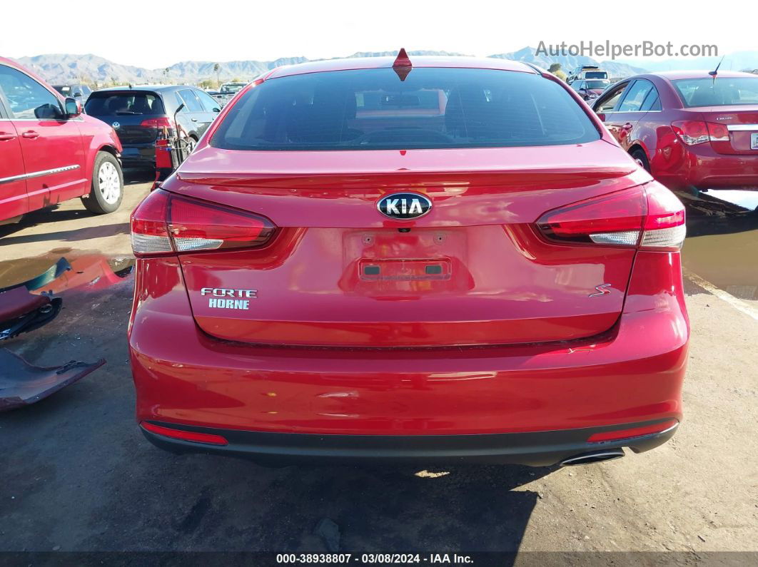 2017 Kia Forte S Красный vin: 3KPFL4A71HE049585