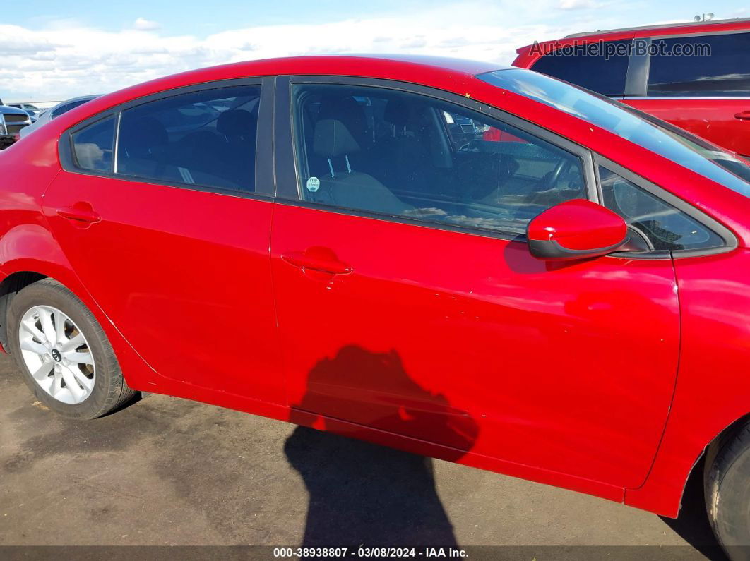 2017 Kia Forte S Red vin: 3KPFL4A71HE049585