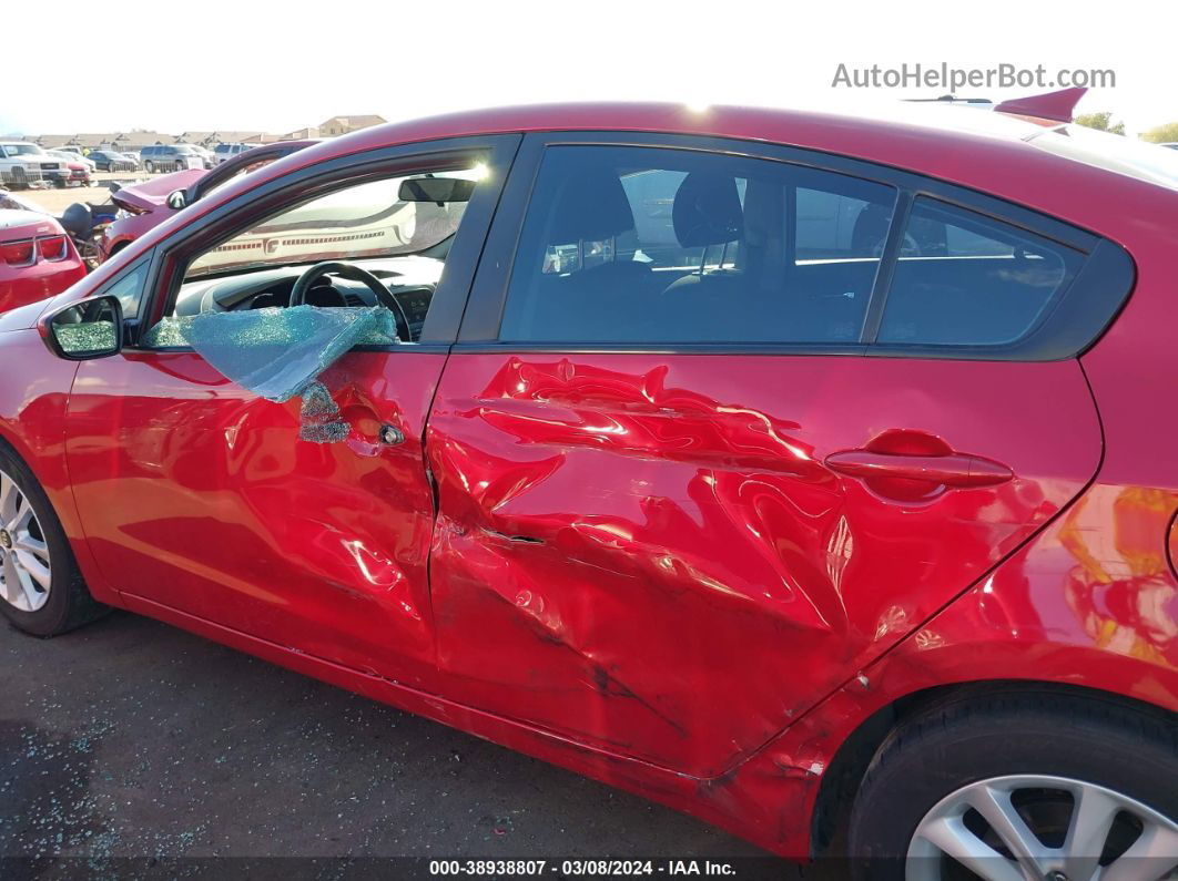 2017 Kia Forte S Red vin: 3KPFL4A71HE049585