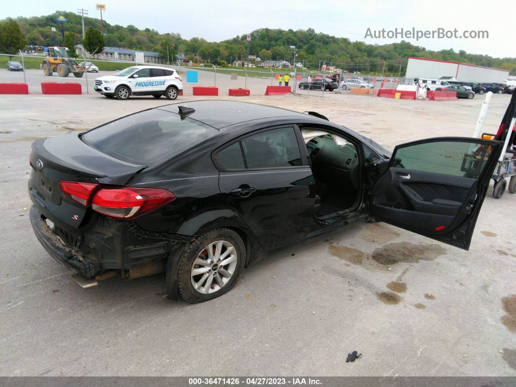 2017 Kia Forte S Black vin: 3KPFL4A71HE050865