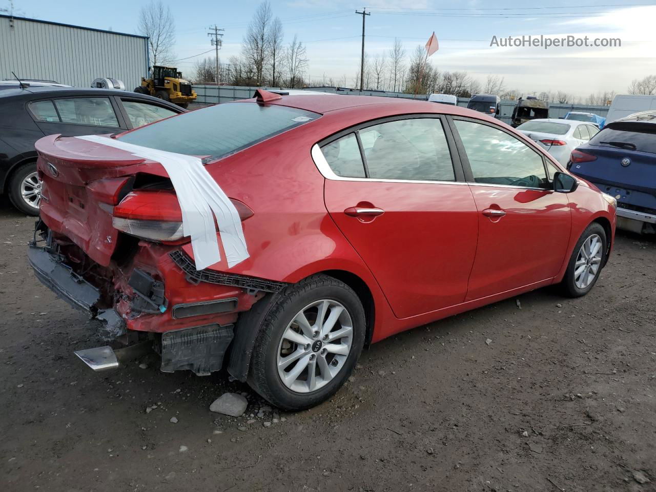 2017 Kia Forte Lx Red vin: 3KPFL4A71HE108263