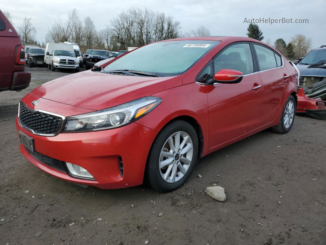 2017 Kia Forte Lx Red vin: 3KPFL4A71HE108263