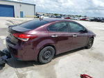 2017 Kia Forte Lx Maroon vin: 3KPFL4A71HE110501