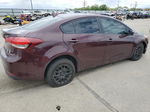 2017 Kia Forte Lx Burgundy vin: 3KPFL4A71HE147712