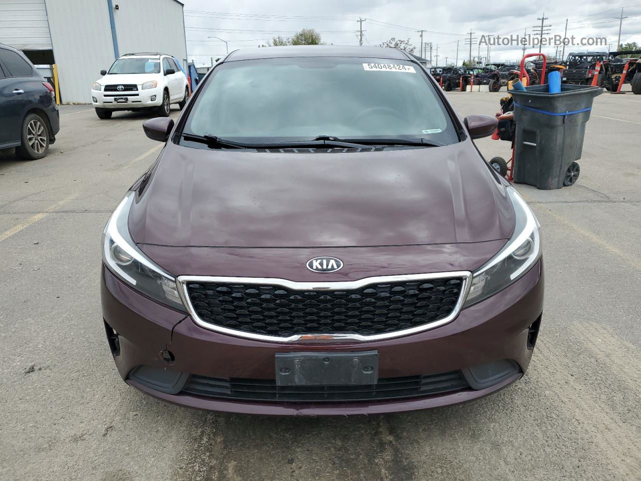 2017 Kia Forte Lx Burgundy vin: 3KPFL4A71HE147712