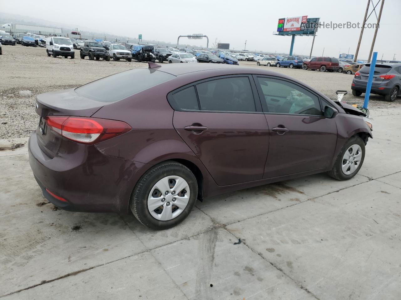 2017 Kia Forte Lx Бордовый vin: 3KPFL4A71HE152926