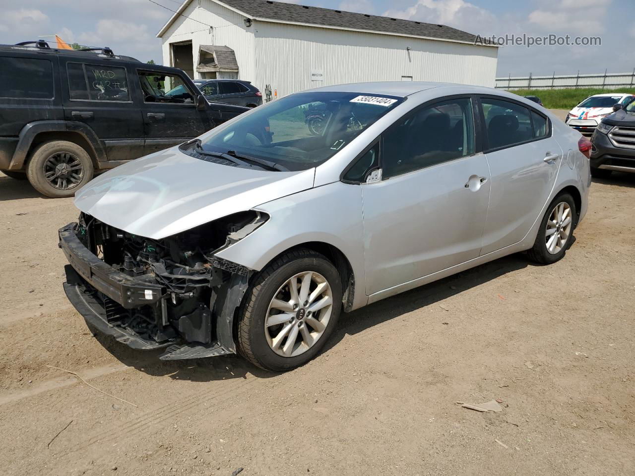 2017 Kia Forte Lx Silver vin: 3KPFL4A71HE153011