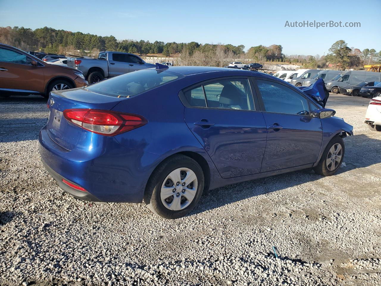 2018 Kia Forte Lx Синий vin: 3KPFL4A71JE176438