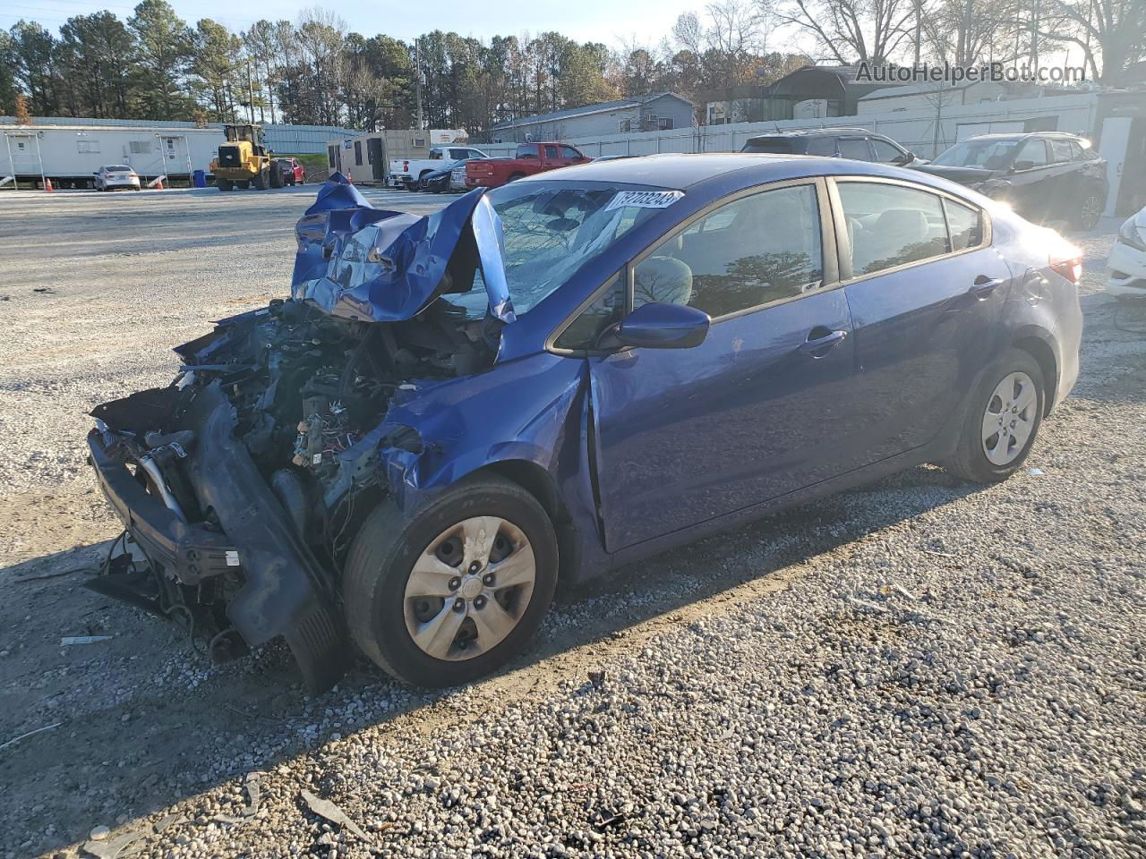 2018 Kia Forte Lx Синий vin: 3KPFL4A71JE176438