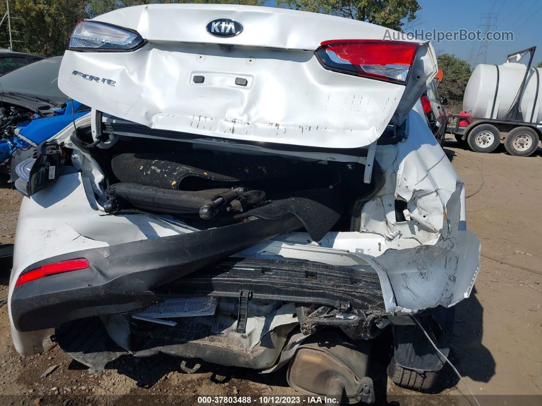 2018 Kia Forte Lx White vin: 3KPFL4A71JE177119