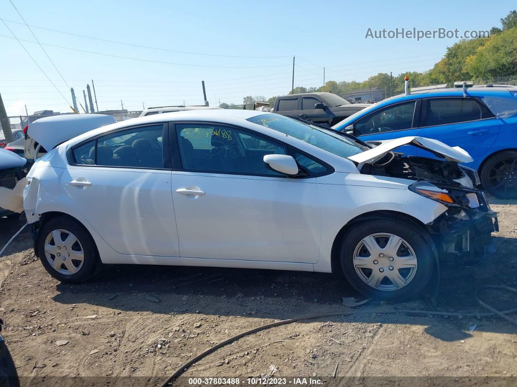 2018 Kia Forte Lx White vin: 3KPFL4A71JE177119