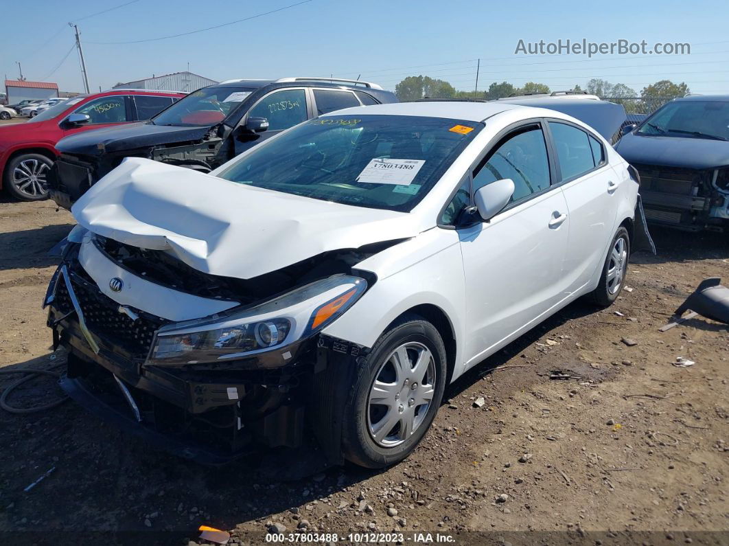 2018 Kia Forte Lx White vin: 3KPFL4A71JE177119