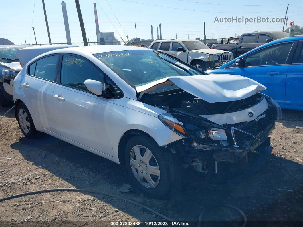 2018 Kia Forte Lx White vin: 3KPFL4A71JE177119