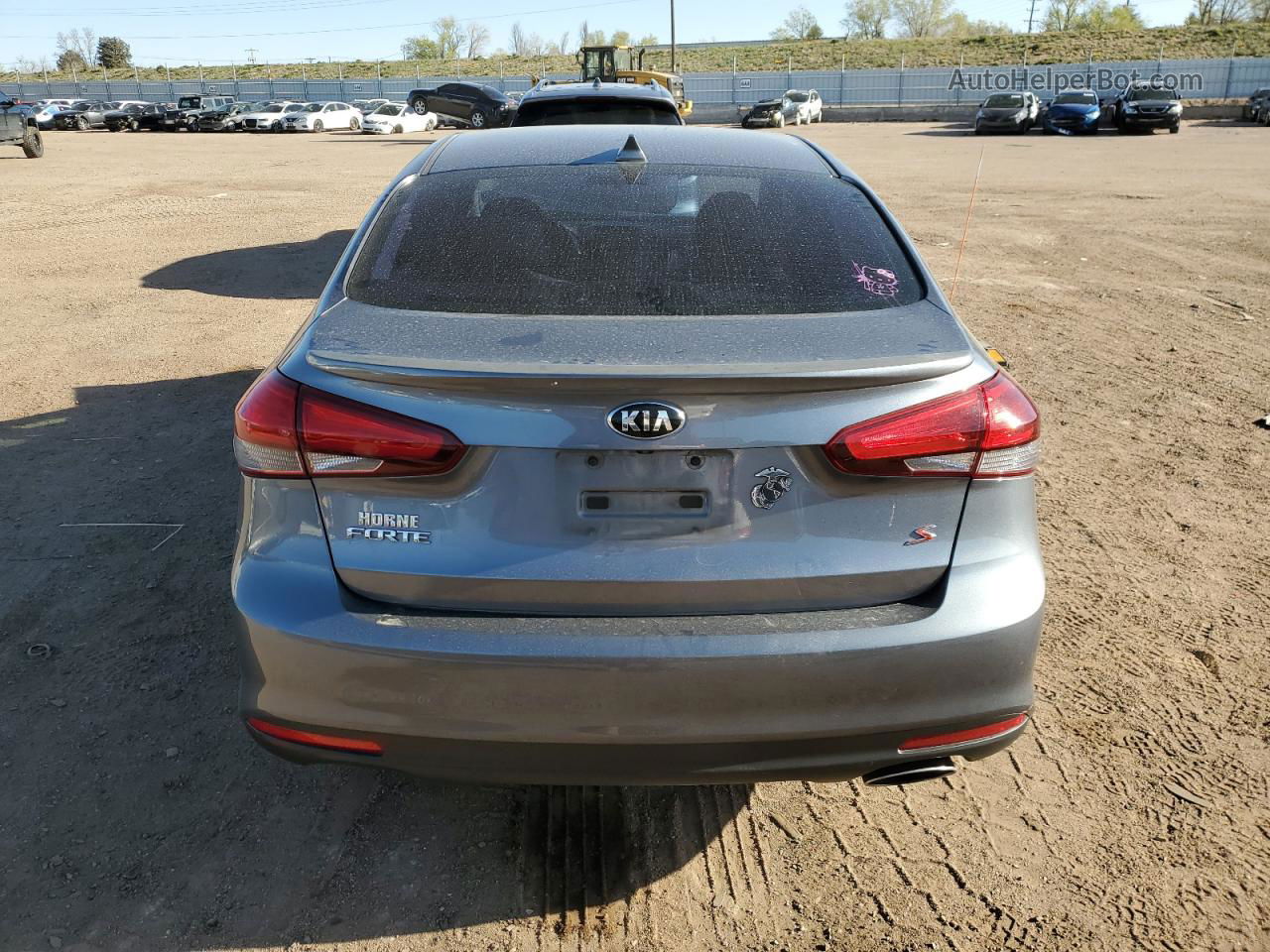 2018 Kia Forte Lx Gray vin: 3KPFL4A71JE200124