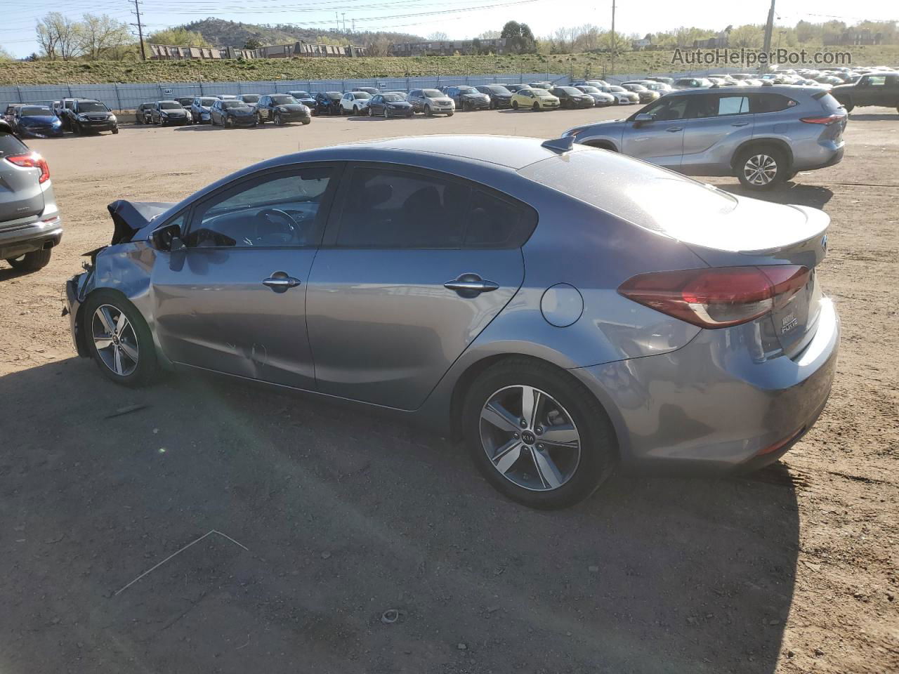 2018 Kia Forte Lx Gray vin: 3KPFL4A71JE200124