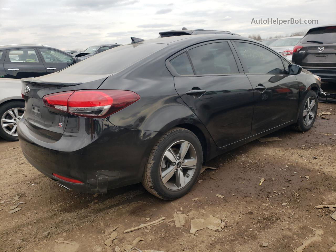 2018 Kia Forte Lx Черный vin: 3KPFL4A71JE204965