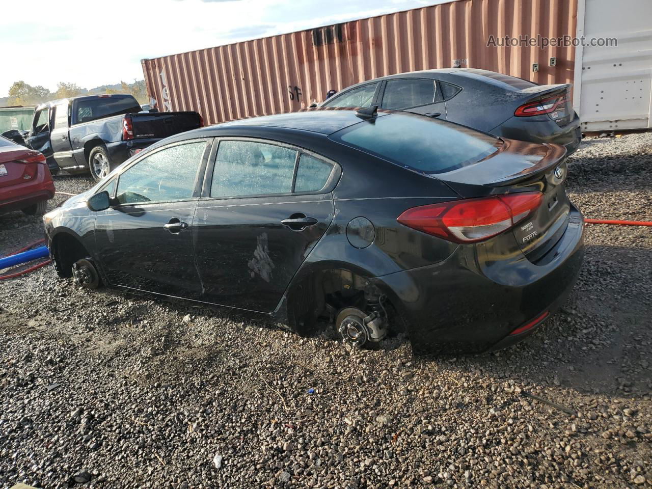 2018 Kia Forte Lx Black vin: 3KPFL4A71JE251378