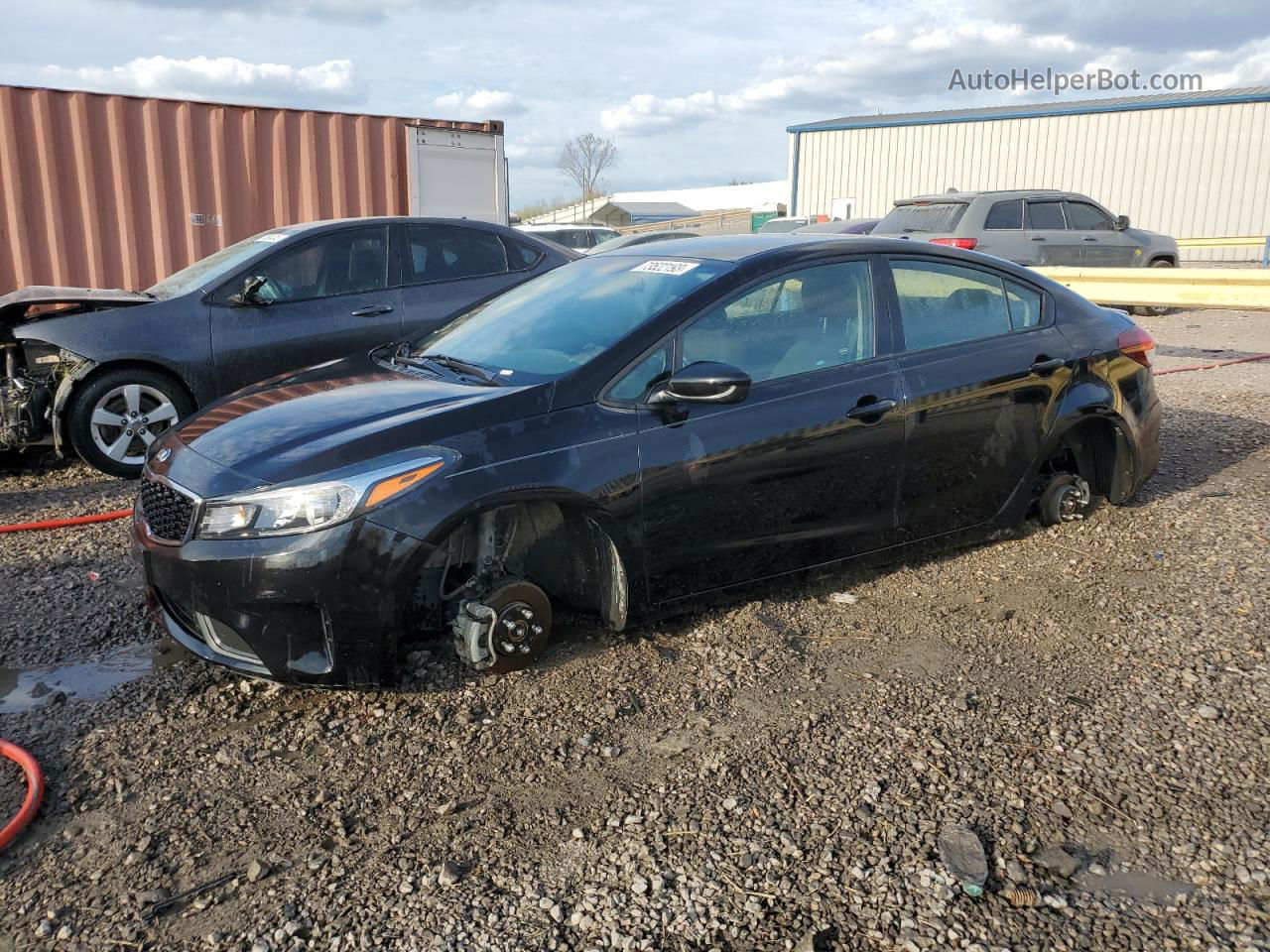 2018 Kia Forte Lx Black vin: 3KPFL4A71JE251378